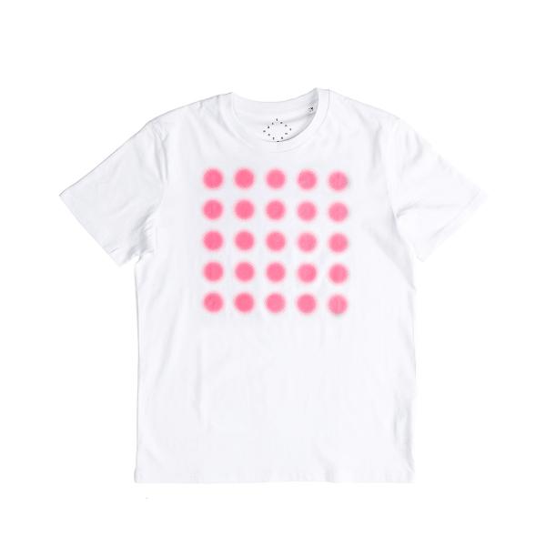 플랫폼엘 martens and martens t-shirt with printed dots (pink, M)