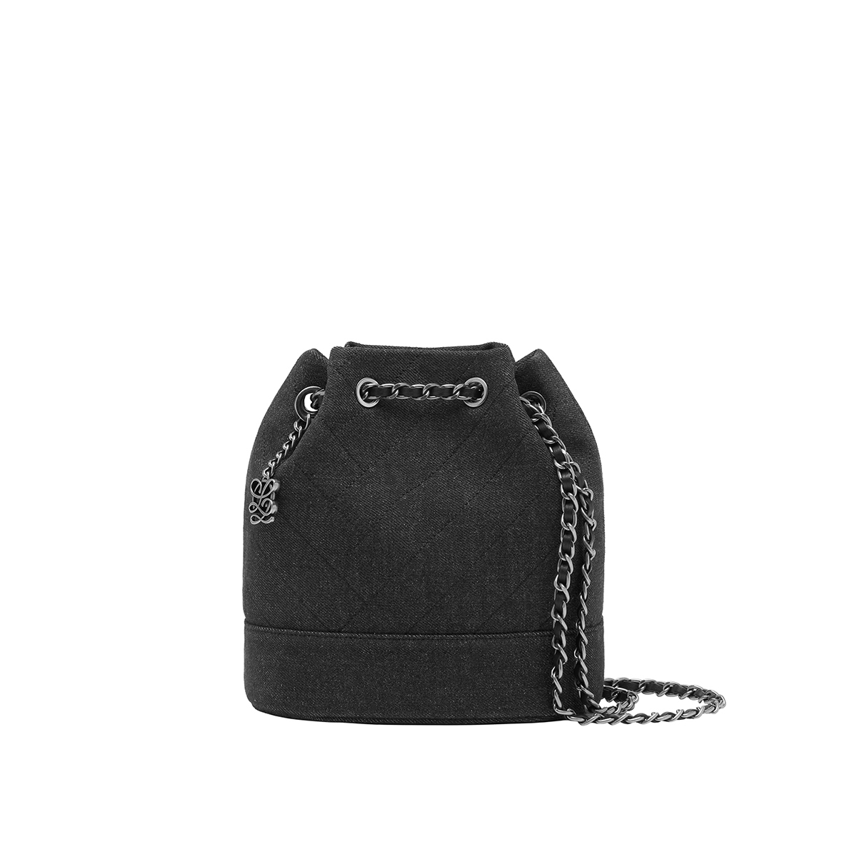 [EXCLUSIVE] 루이까또즈 까눌레 데님 버킷 체인백팩 HT3SD87BL