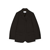 oalc 울 싱글 투버튼 다운 재킷 (Brown)