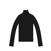 oalc 심리스 베이식 풀오버 니트 (Black)