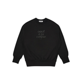 oalc 로고 프린트 스웨트셔츠 (BLACK)