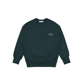 oalc 로고 프린트 스웨트셔츠 (GREEN)